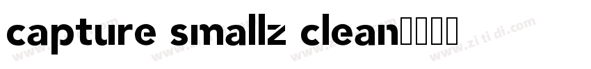 capture smallz clean字体转换